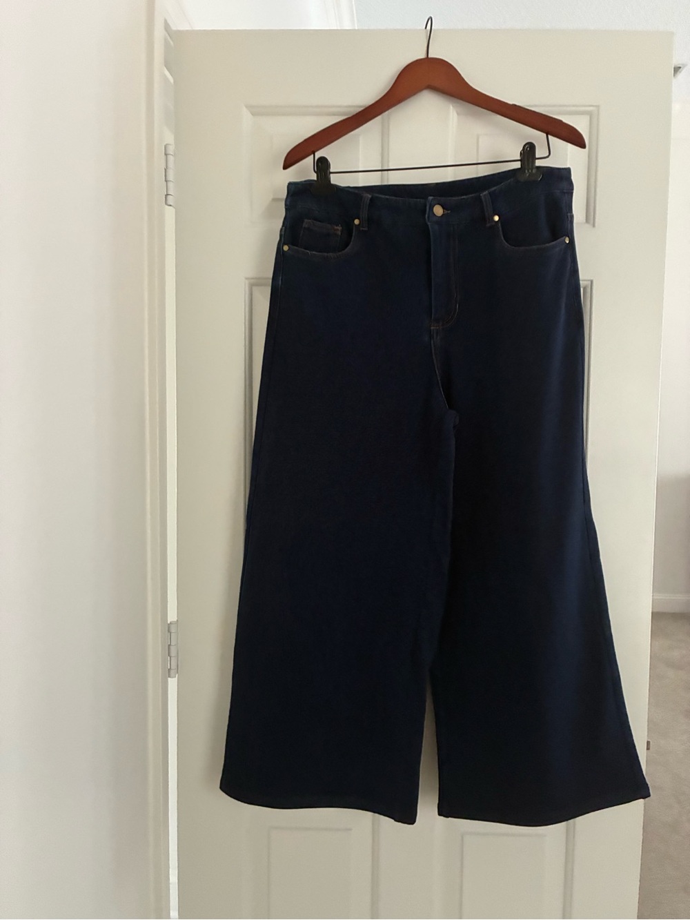 Sweatpant Wide Leg Women's Jeans in Dark